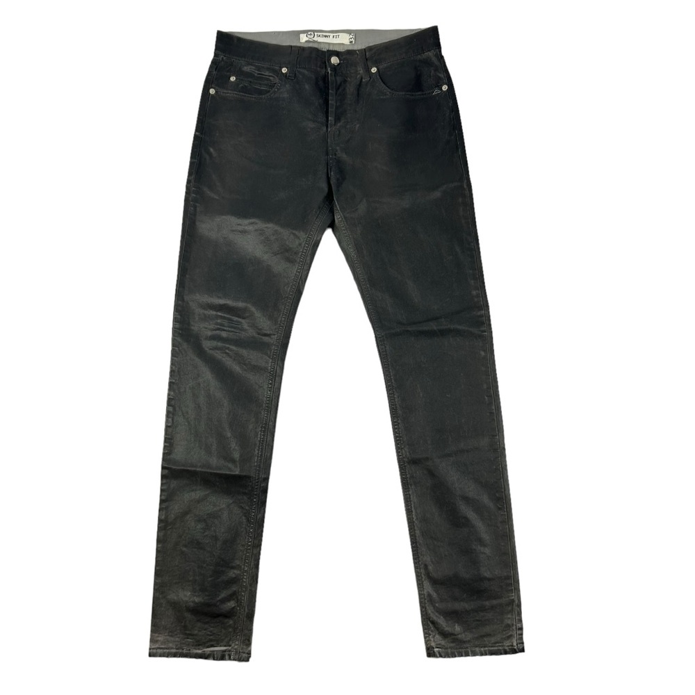 Alexander McQueen Skinny Fit Waxed Denim